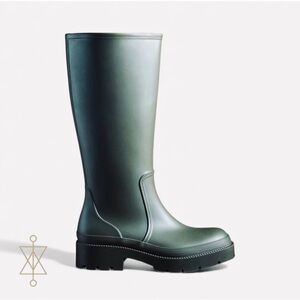 NWB Jeffrey Campbell Women's Anthropologie Rainpour Khaki Rain Boots